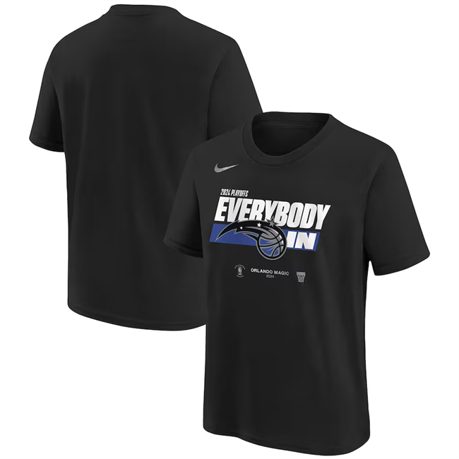 Men's Orlando Magic Black 2024 Playoffs Mantra T-Shirt